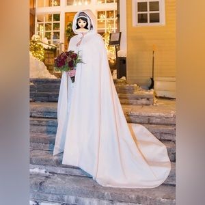 Custom Hooded Fleece Bridal Cape